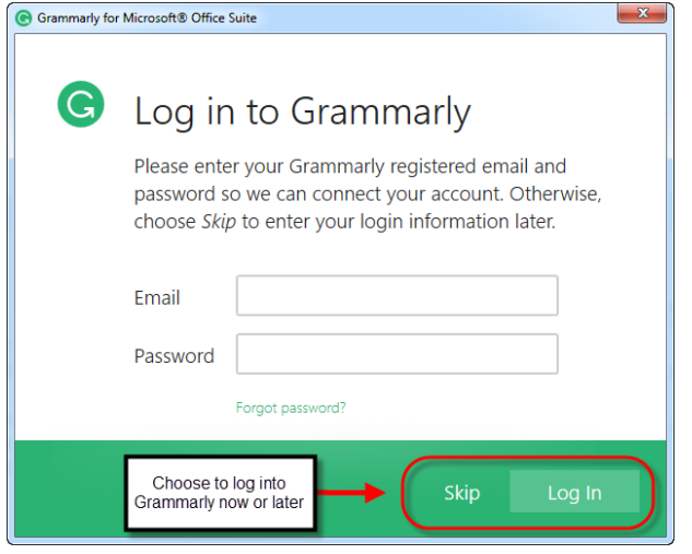 Login to Grammarly