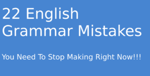 English grammar mistakes