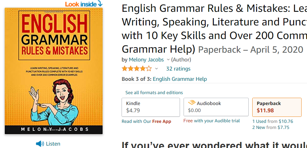 English Grammar Rules and Mistakes by Melony Jacobs