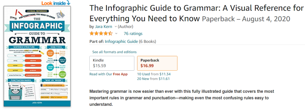 The Infographic Guide to Grammar by Jara Kern